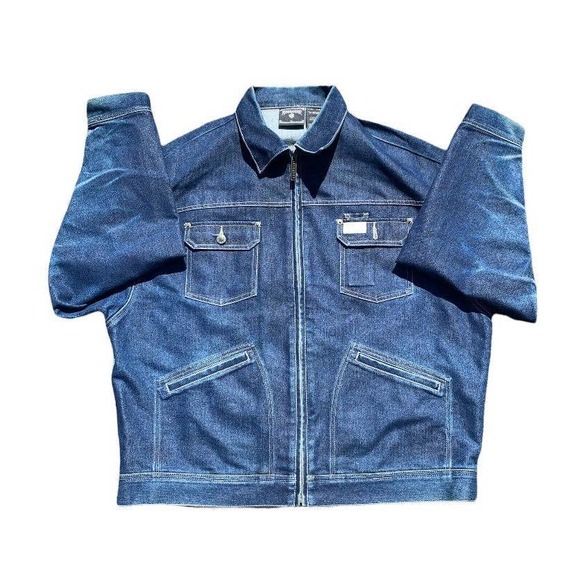 Vintage Rocawear Denim Blue Jacket Jay Z size XL Rare - Picture 2 of 8